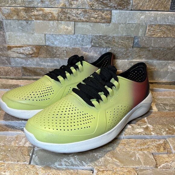 Crocs Literide Dip Pacer Mesh Lace Up Sneakers F900 Men's 8 | Women's 10 - Picture 4 of 13